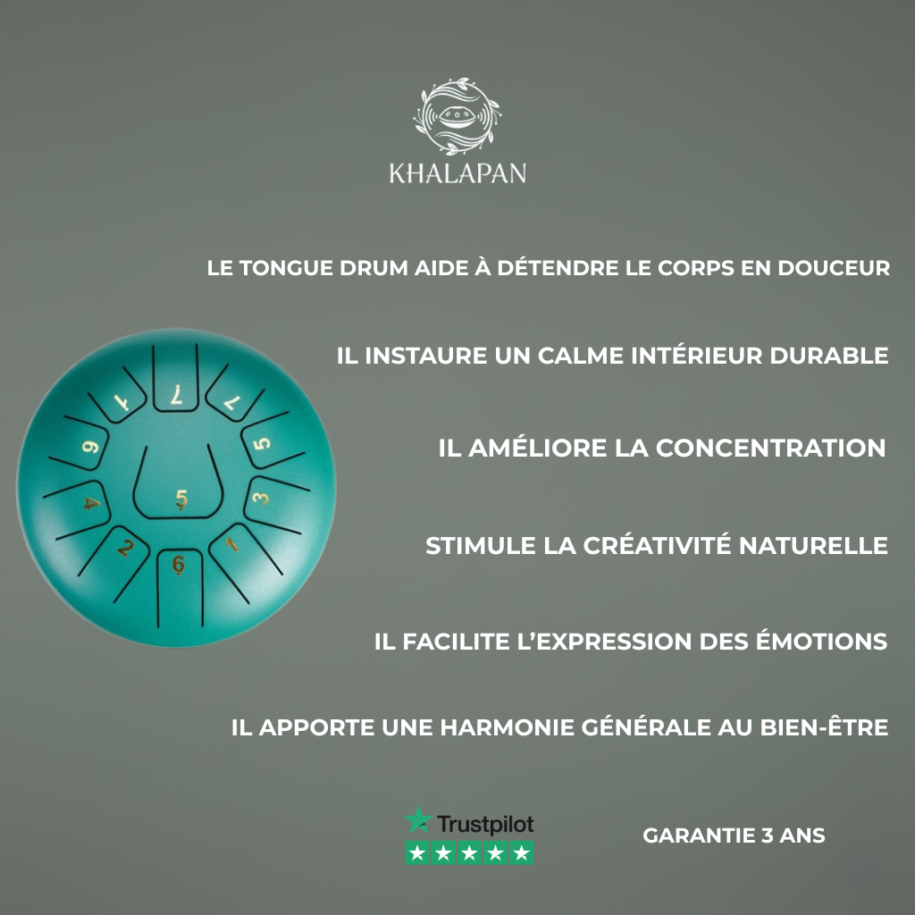 Tongue Drum Énergie Pure - Khalapan